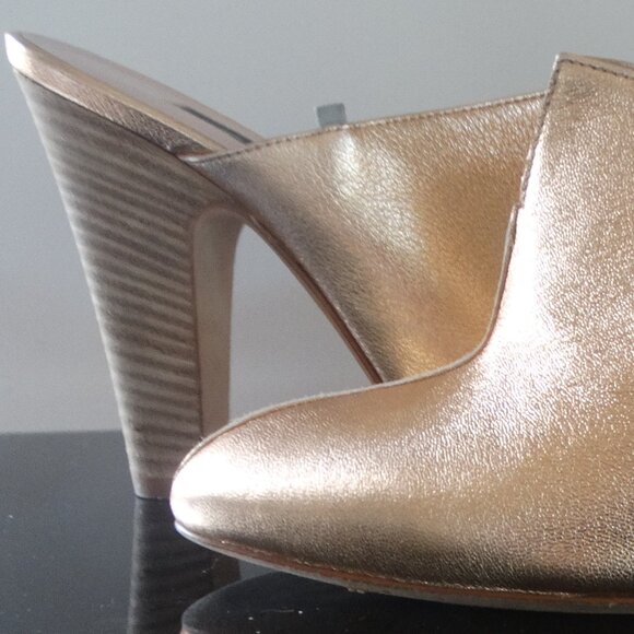 SJP by Sarah Jessica Parker Rigby Mule Rosegold 3.75" Heels EU 38. US 8 Italy - Picture 3 of 10